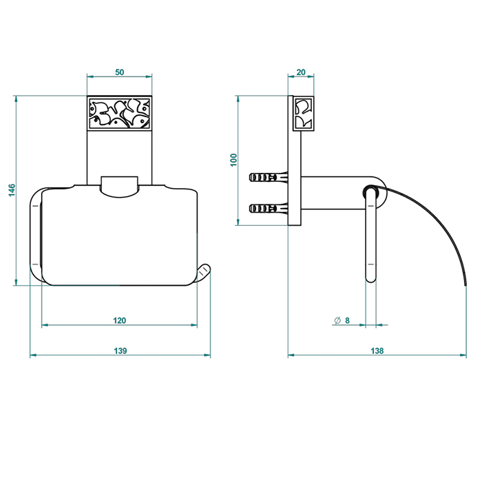 THG Masque de Femme métal gravé Держатель для туалетной бумаги с крышкой, подвесной, цвет: золото