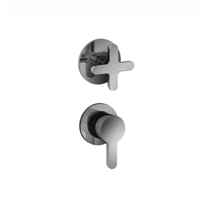 Fantini Icona Classic Смеситель для душа, встраиваемый, на 2 источника, 1/2, (наружняя часть), цвет: хром