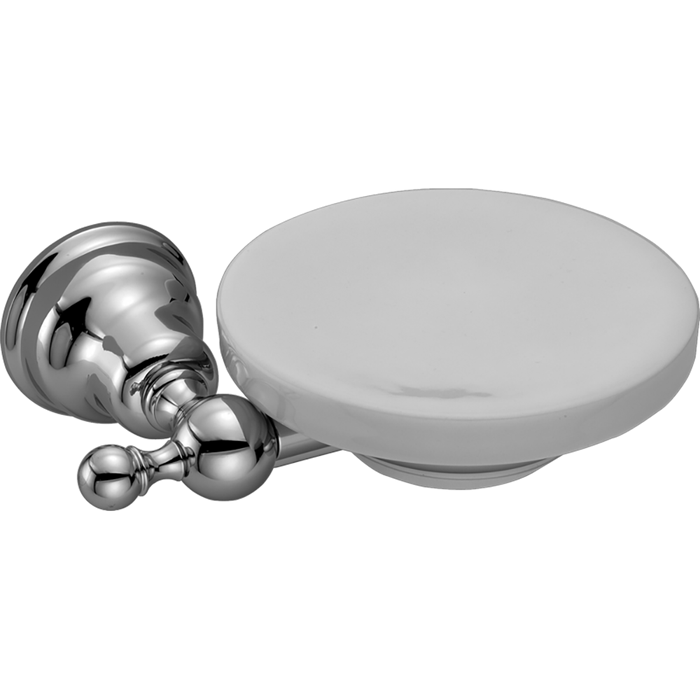 CISAL Arcana Мыльница подвесная керамическая, цвет: белый/хром