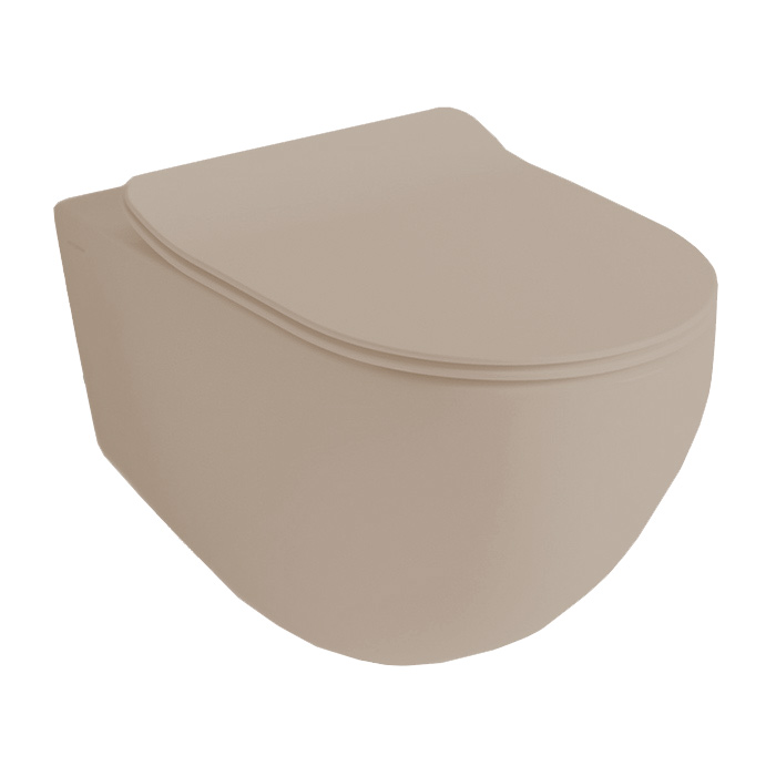 Artceram File 2.0 Унитаз подвесной 36х52см, безободковый, турбо смыв the.reel, saniglaze, цвет: matera