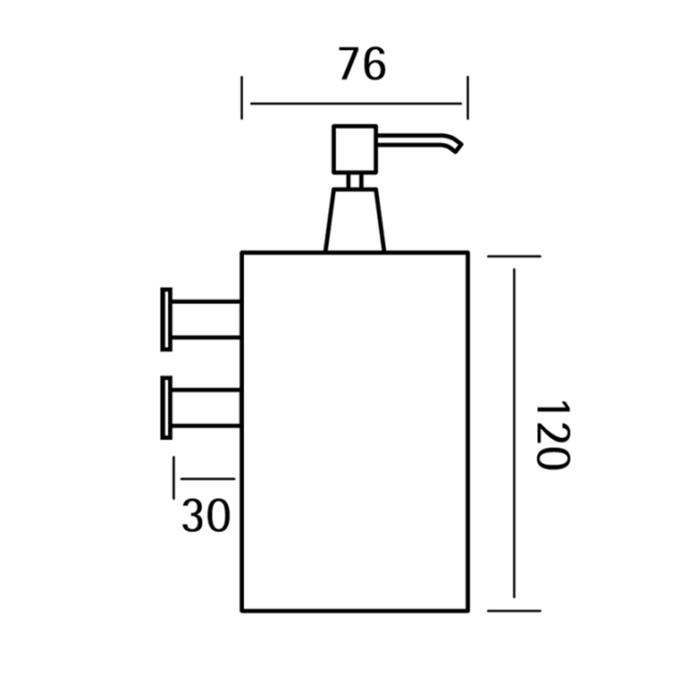 Cisal Xion Дозатор для жидкого мыла, подвесной, цвет: нержавеющая сталь