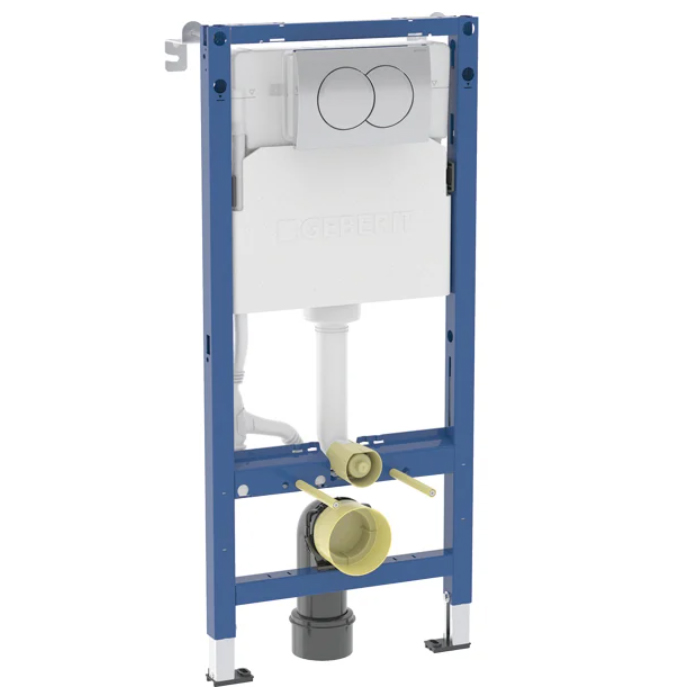 Geberit Duofix Инсталляция для подвесного унитаза 112см., со смыв. бачком Delta 12 см., с креплением и клавишей Delta01