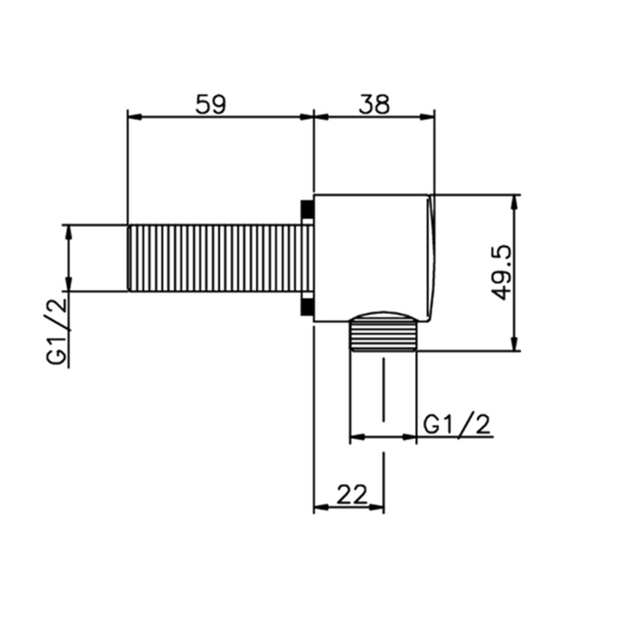 Cisal Less New Выпуск воды, цвет: черный матовый