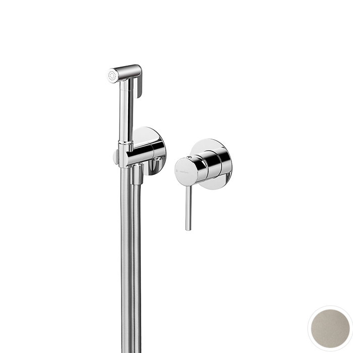 Newform Shut Off Гигиенический душ, внешняя часть, цвет: titanium satin