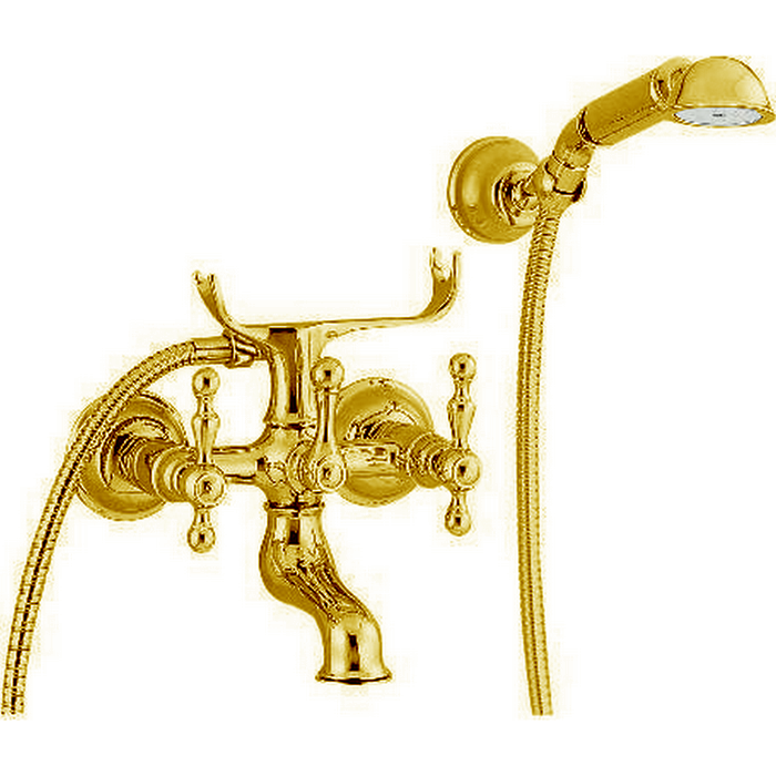 CISAL Arcana America Смеситель для ванны с душевым комплектом, цвет: золото