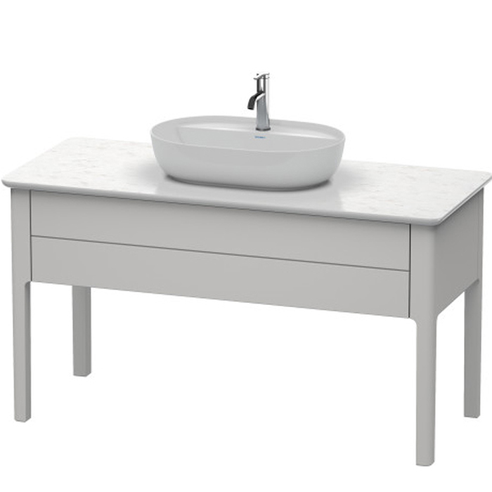 Duravit Luv База напольная 138.8x57х74.3см., 1 выдв.ящик, с раковиной и столешницей каменной,  цвет: скандинавско белый