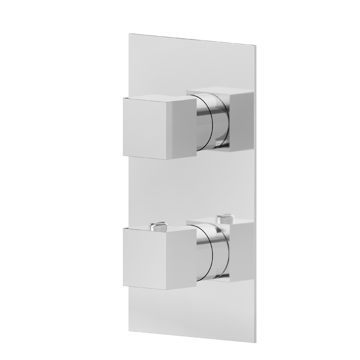 Newform Ergo Q Смеситель для душа, встраиваемый, термостатический, внешняя часть, цвет: хром