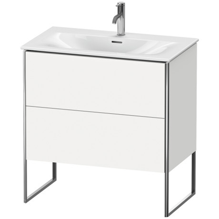 Duravit XSquare База напольная 81x47.8x84см с раковиной, 2 яшика, цвет: глянцевый белый