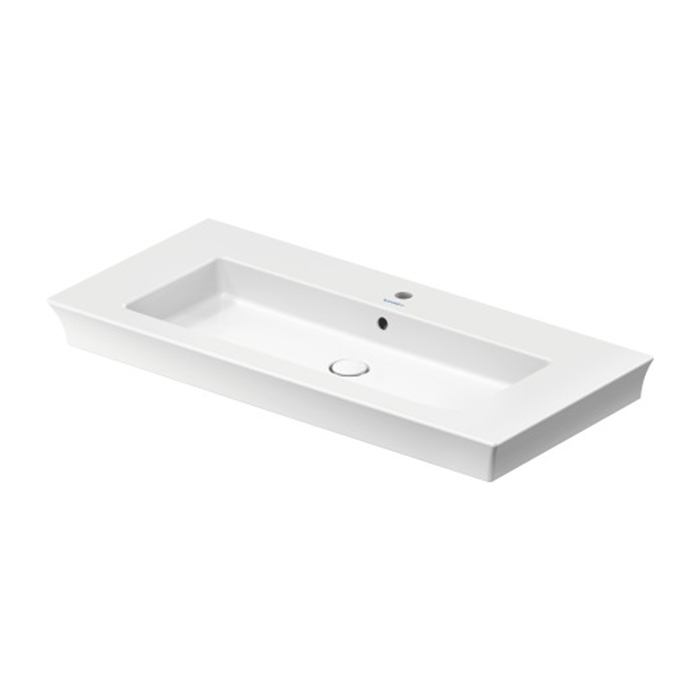 Duravit White Tulip Раковина накладная 105х49см, с переливом, без отв., цвет: белый