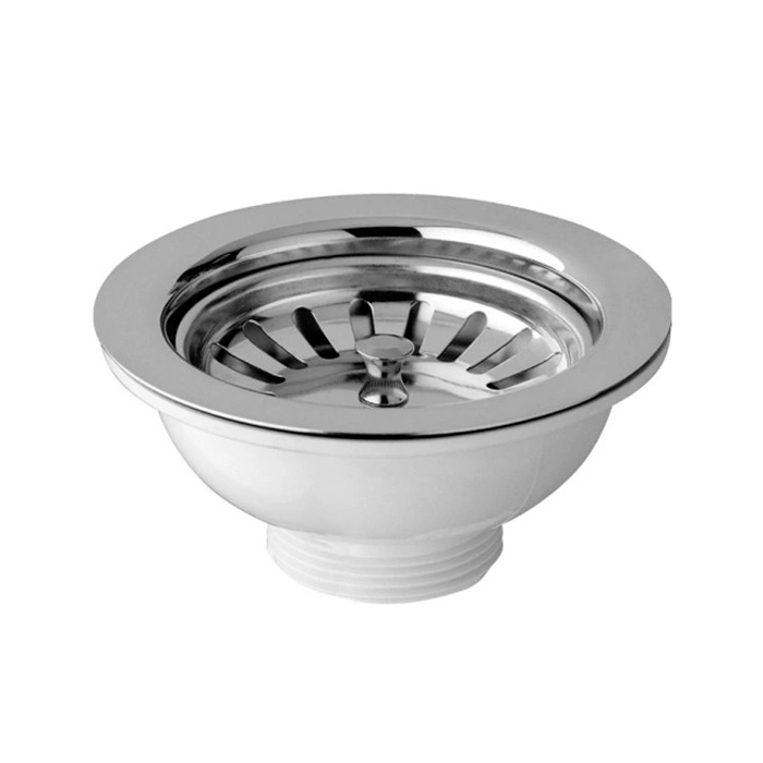 Kerasan Hannah донный клапан, d=90мм, цвет: нержавеющая сталь