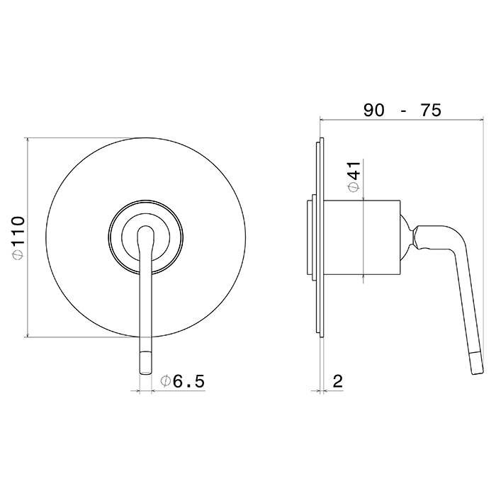 Newform O'Rama Смеситель для раковины, встраиваемый, внешняя часть, цвет: titanium satin