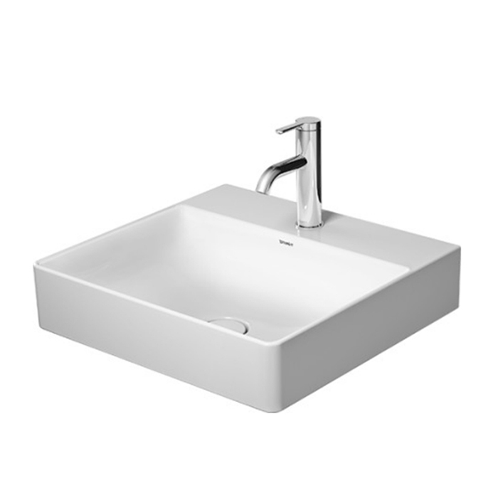 Duravit DuraSquare Раковина накладная 50х47см., с 1 отв., без перелива, с крепежом, цвет: белый