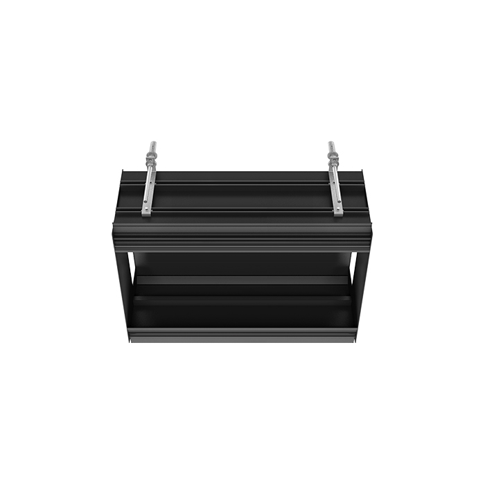 Gessi Binario Профиль линейный 670 мм, без подготовки под модули, цвет: Black XL