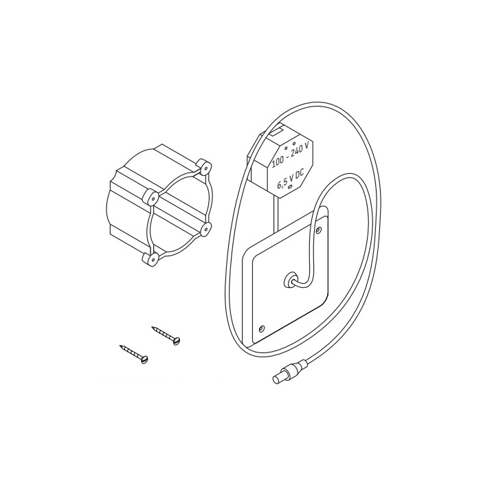 Duravit Комплект предварительного монтажа для писсуара, подключение к сети 100-230В, вкл. розетку с крышкой