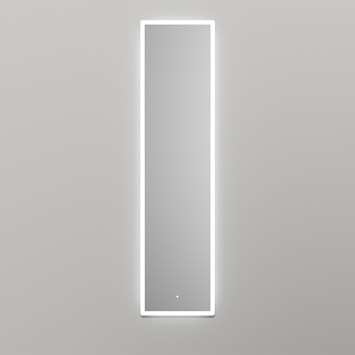 Salini Armonia Зеркало для ванны 45х178.5х2.5см., фоновая и фронтальная подсветка 3в1, сенсорный выключатель, крепления, без подогрева