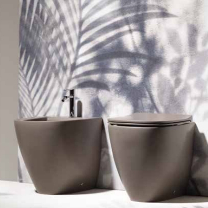 Simas Juniper Биде напольное 53,5x370xh42см, с 1 отв., цвет: moka matt