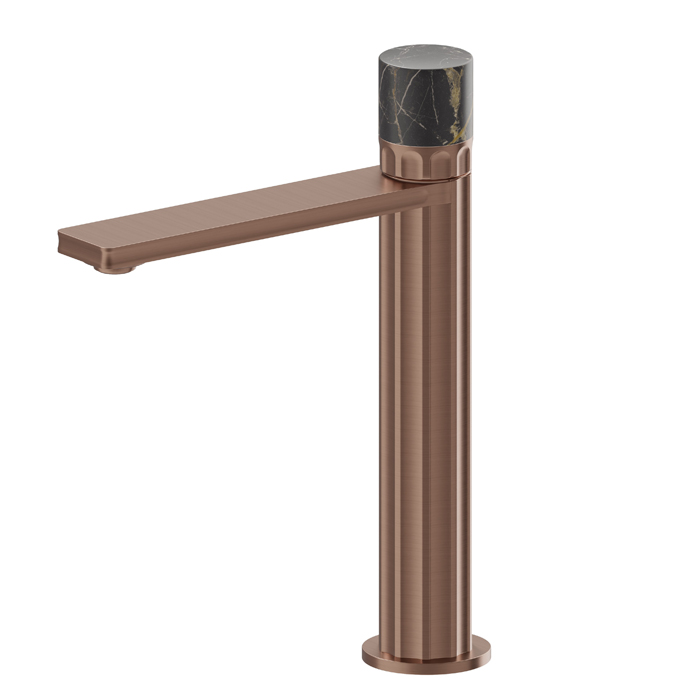 Newform Ionika Supreme Смеситель для раковины, 1 отв., средний, цвет: PVD brushed copper bronze