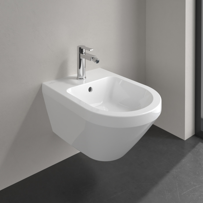 Villeroy&Boch Architectura Биде подвесное 37х53х27см., с 1 отв., цвет: альпийский белый