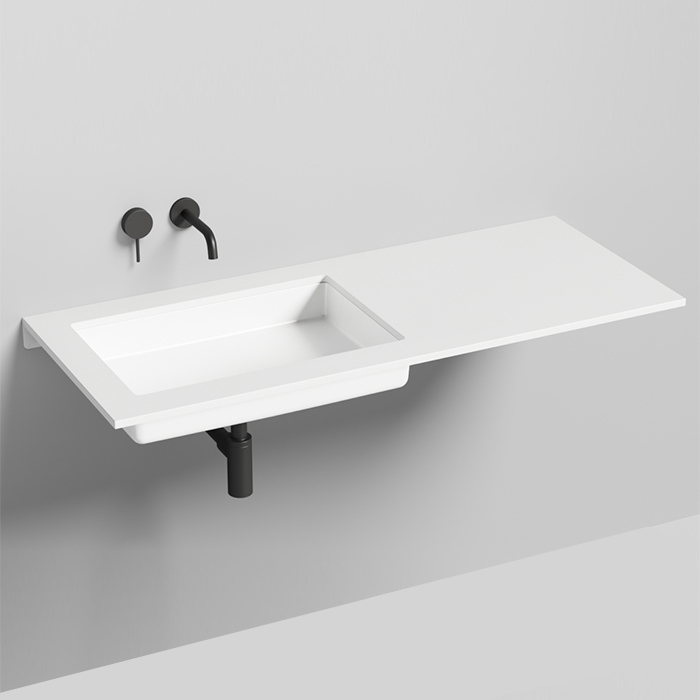 Salini Marea Раковина врезная снизу 60х40х12.8см., без отв. без перелива, материал: S-Stone, цвет: белый матовый