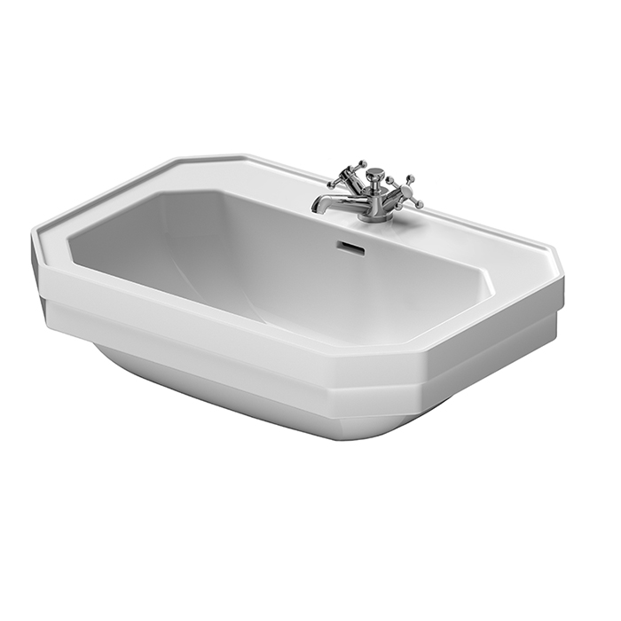 Duravit 1930 Раковина подвесная 70х50х Н: 20.5см., на 3 отв., с покрытием WonderGliss, цвет: белый