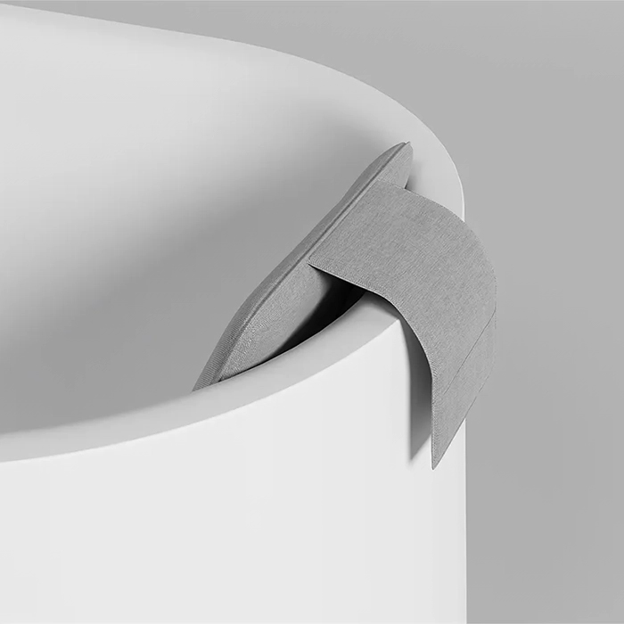 Salini Подушка для ванны 49.5x35.5x7cм , цвет: Grey