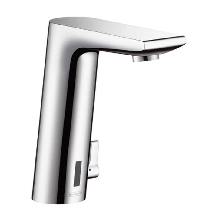 Hansgrohe Metris S Смеситель для раковины, электронный, с регулировкой температуры, питание от батареек, цвет: хром