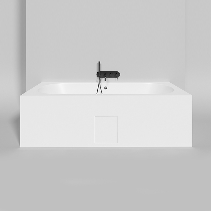 Salini Ornella Axis 190 Встраиваемая ванна 190х90х60см, прямоугольная, материал: S-Sense, цвет: белый глянцевый