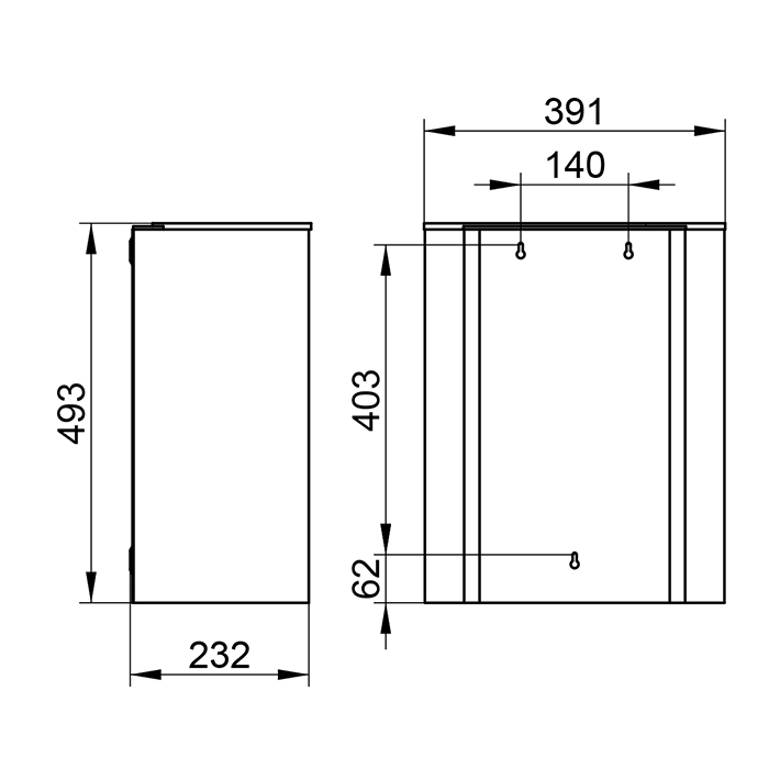 Keuco Plan Контейнер для мусора, объем 30 Л, напольный, цвет: Stainless steel