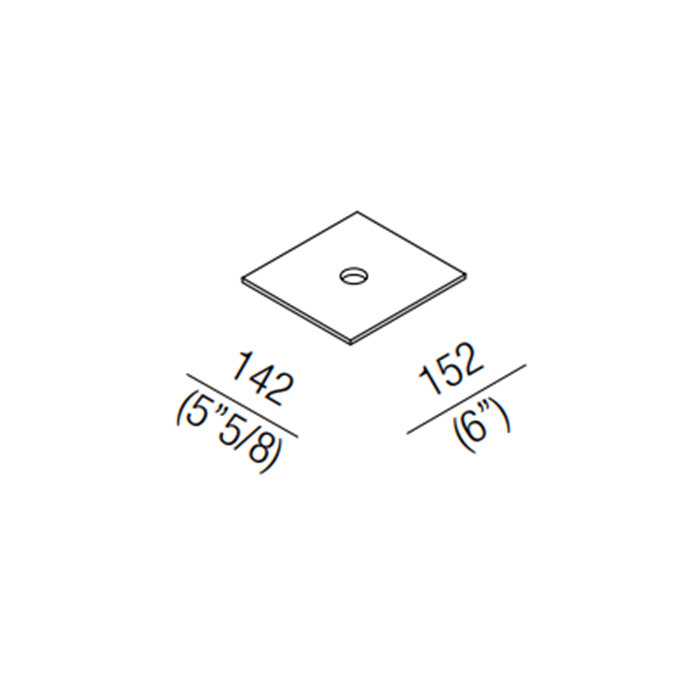 Agape Puzzle Крышка для большой коробки 15.2x14.2 см, цвет: серый