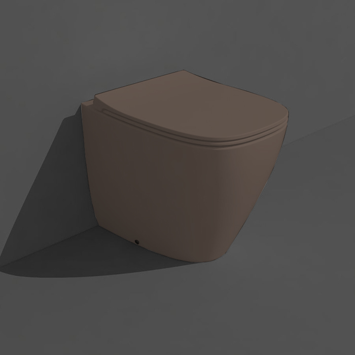 Simas Juniper Унитаз напольный 53,5x370xh42см, смыв Tornado, безободковый, цвет: moca matt