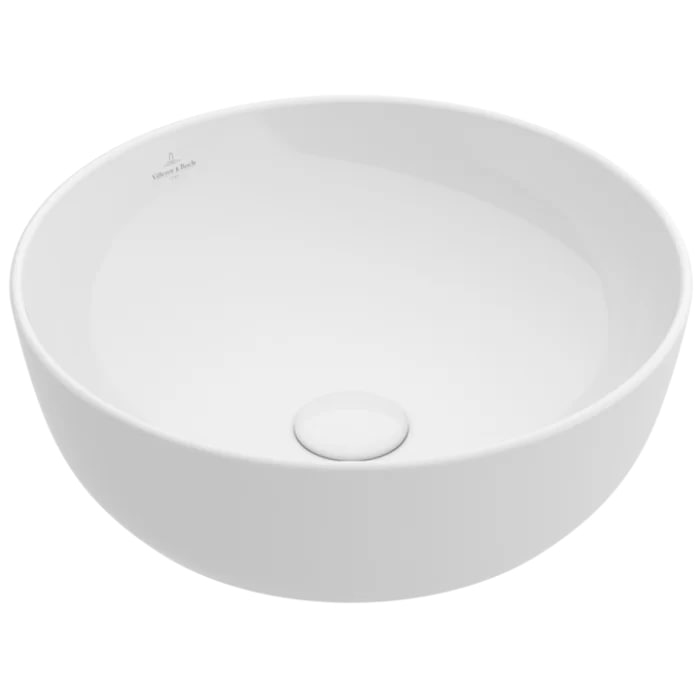 Villeroy&Boch Artis Раковина 43х43х12.5см., накладная, без отв., без перелива, TitanCeram, цвет: альпийский белый