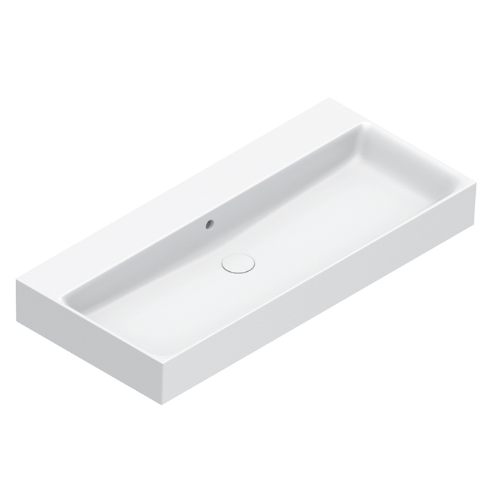 Catalano Premium Раковина 100х47см, без отв., подвесная, цвет: белый глянцевый