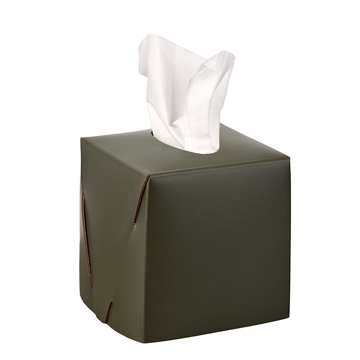 ADJ Салфетница Kleenex, 12x12xH12 см., цвет: оливковый/горчичный