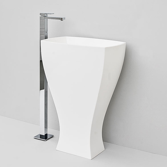 Artceram JAZZ Livingtec Раковина напольная с сифоном, 60х48х85см, цвет: белый глянцевый 