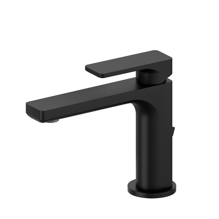 Newform B-Easy Смеситель для раковины, 1 отв., с донным клапаном, цвет: черный матовый