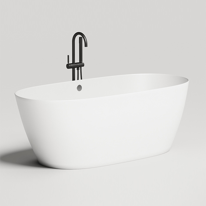 Salini Sofia Light Ванна отдельностоящая 165х75х60см, с отверстием перелива, материал: S-Sense, цвет: белый глянцевый 