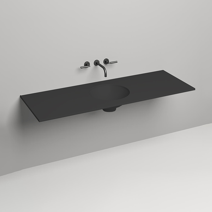 Salini Столешница 150х50х1.5 cм, из материалов S-Stone, цвет: RAL 9011