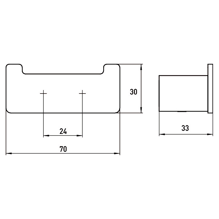 Emco Loft двойной крючок, подвесной, цвет: черный