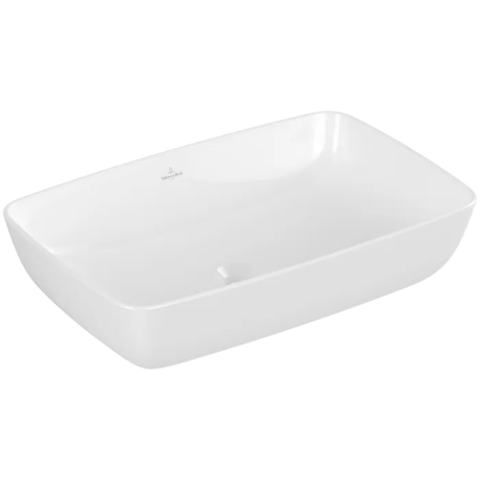 Villeroy&Boch Artis Раковина 58х38.5х12.5см., накладная, без отв., без перелива, TitanCeram, цвет: альпийский белый