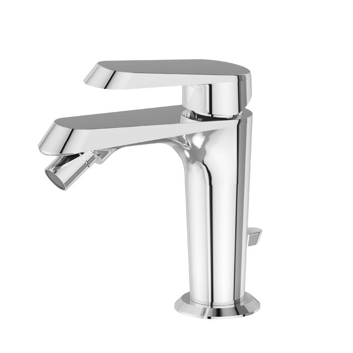 Newform Nio Смеситель для биде, 1 отв., с донным клапаном, цвет: хром