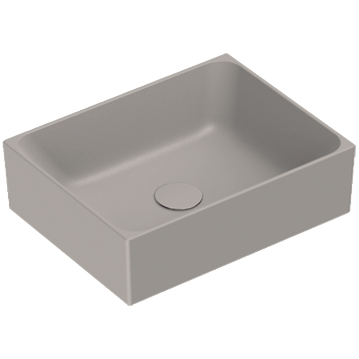 Catalano Premium Раковина 45x35см накладная, без отв., цвет: Tortora Satinato