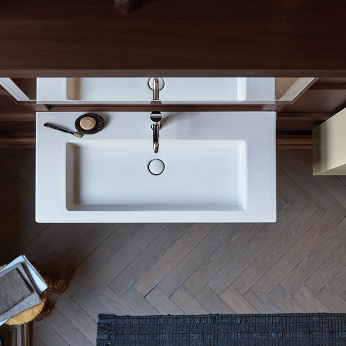 Duravit White Tulip Раковина накладная 105х49см, с переливом, без отв., цвет: белый