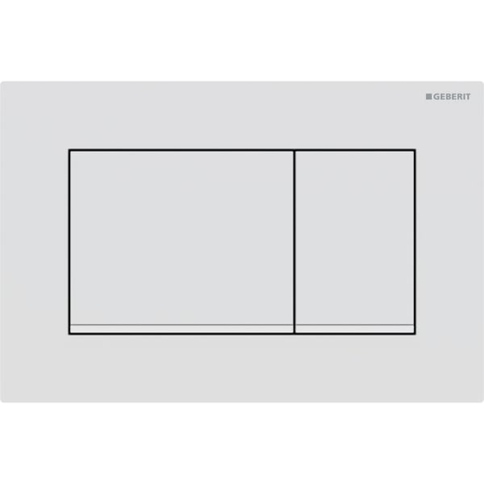 Geberit Sigma20 Клавиша для двойного смыва, квадратная, цвет: белый матовый
