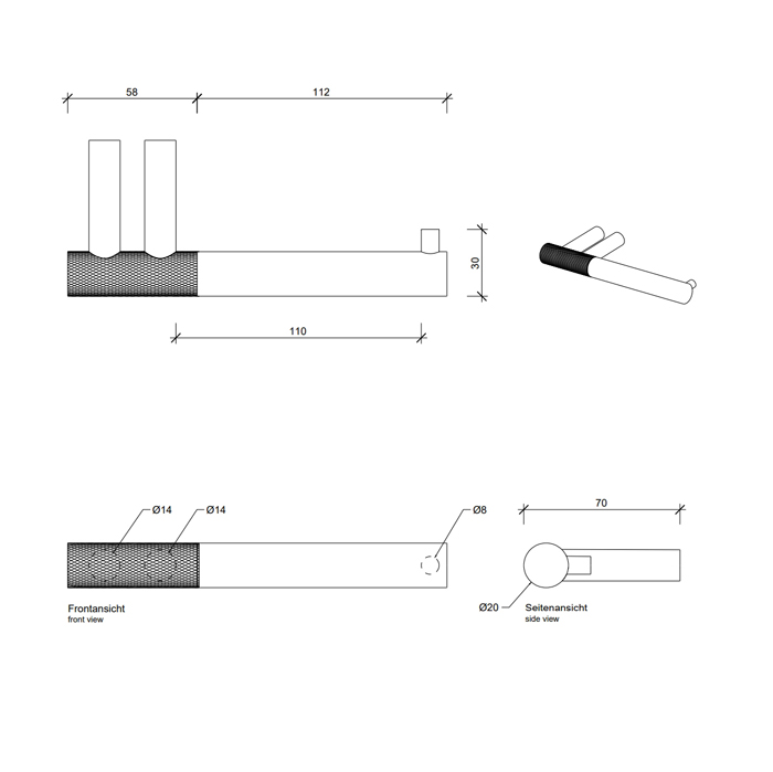 Decor Walther Club TPH1 Держатель туалетной бумаги, подвесной, цвет: хром