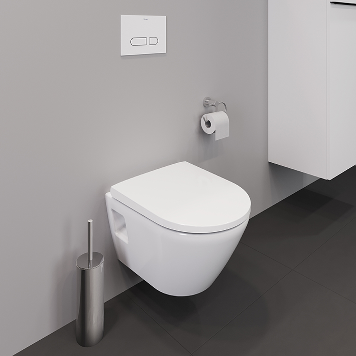 Duravit D-Neo Унитаз подвесной 37x48 см, безободковый, в комплекте с сиденьем 0021690000, цвет: белый