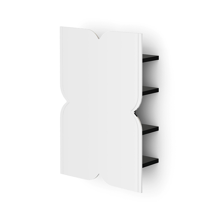 Devon&Devon Papillon cabinet Зеркало шкаф 55xh80x14cм, с деревянными полкам