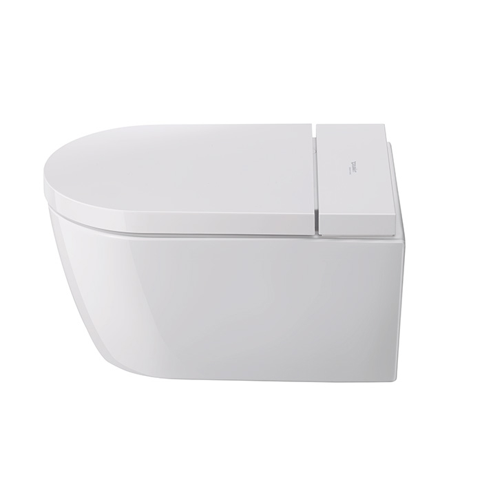 Duravit Starck f Pro Compact Комплект унитаз-биде, Сиденье для унитаза-биде SensoWash #612001012000310 и унитаз Duravit Rimless #2510092000, цвет: белый