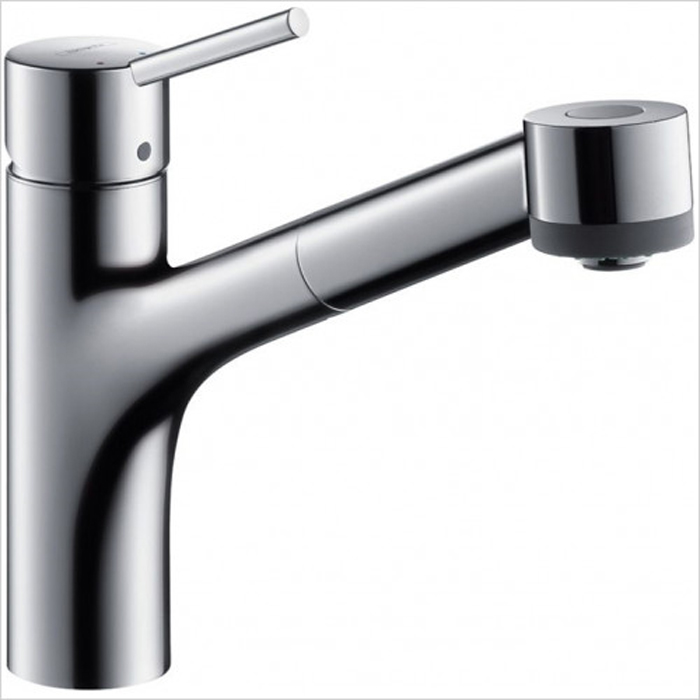 Hansgrohe Talis M52 Смеситель  для кухни на 1 отв, поворотный излив: 22.2см с вытяжным душем, 2jet, h:16.5см, цвет: хром