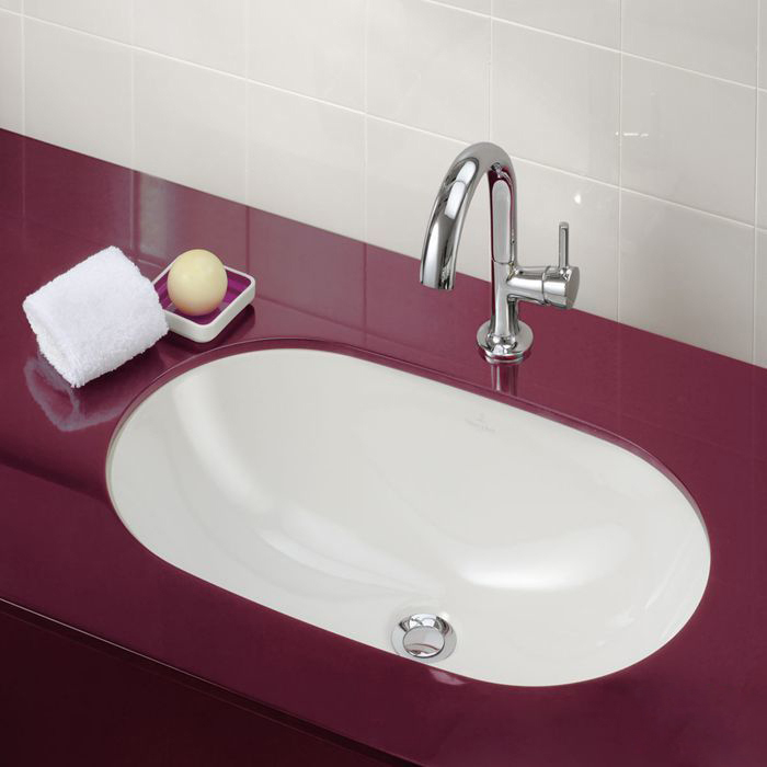 Villeroy&Boch O.novo Раковина врезная под столешницу 60x35см, с переливом, цвет: альпийский белый