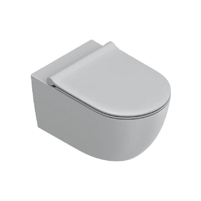 Catalano Sfera Унитаз подвесной 55x35см, безободковый, смыв Tornado, покрытие Cataglaze+, цвет: Cemento satinato